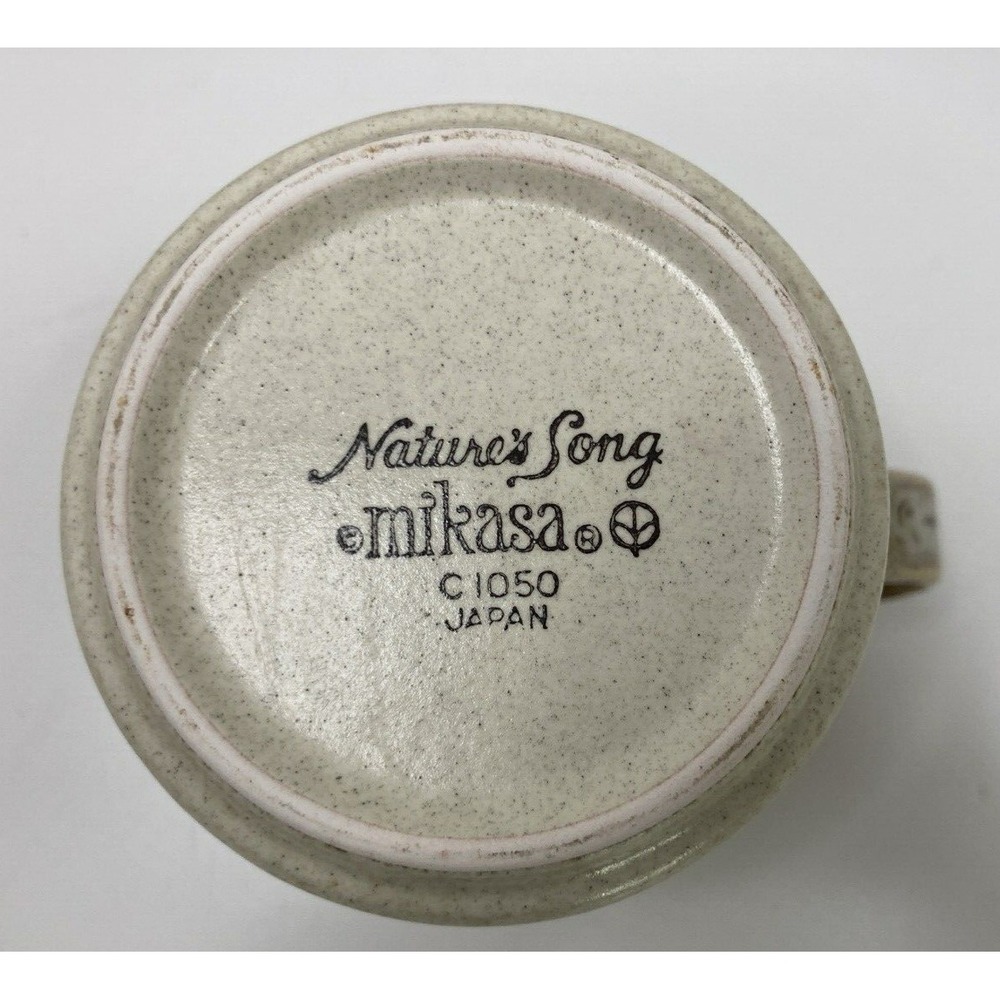 Mikasa Natures Song‎ Creamer Gravy Syrup Pitcher Brown Beige Drip Glaze 10oz - Picture 8 of 11